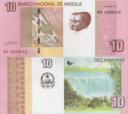 Angola 10 Kwanzas 2012 P 151B UNC 1/5 Bundle Lot 20 pcs