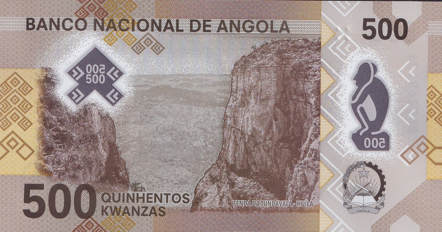 Angola 500 Kwanzas 2025 P 161 Polymer UNC