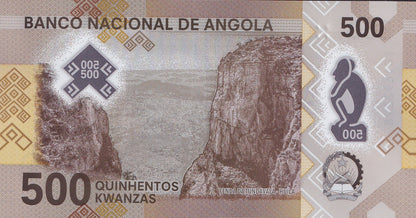 Angola 500 Kwanzas 2025 P 161 Polymer UNC