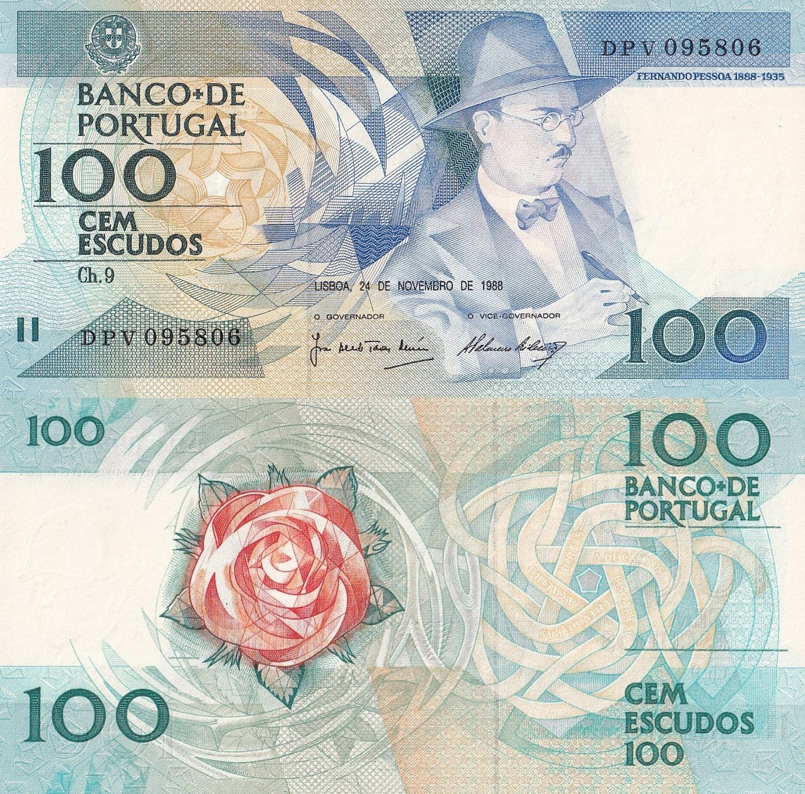 Portugal 100 Escudos 1988 P 179f UNC