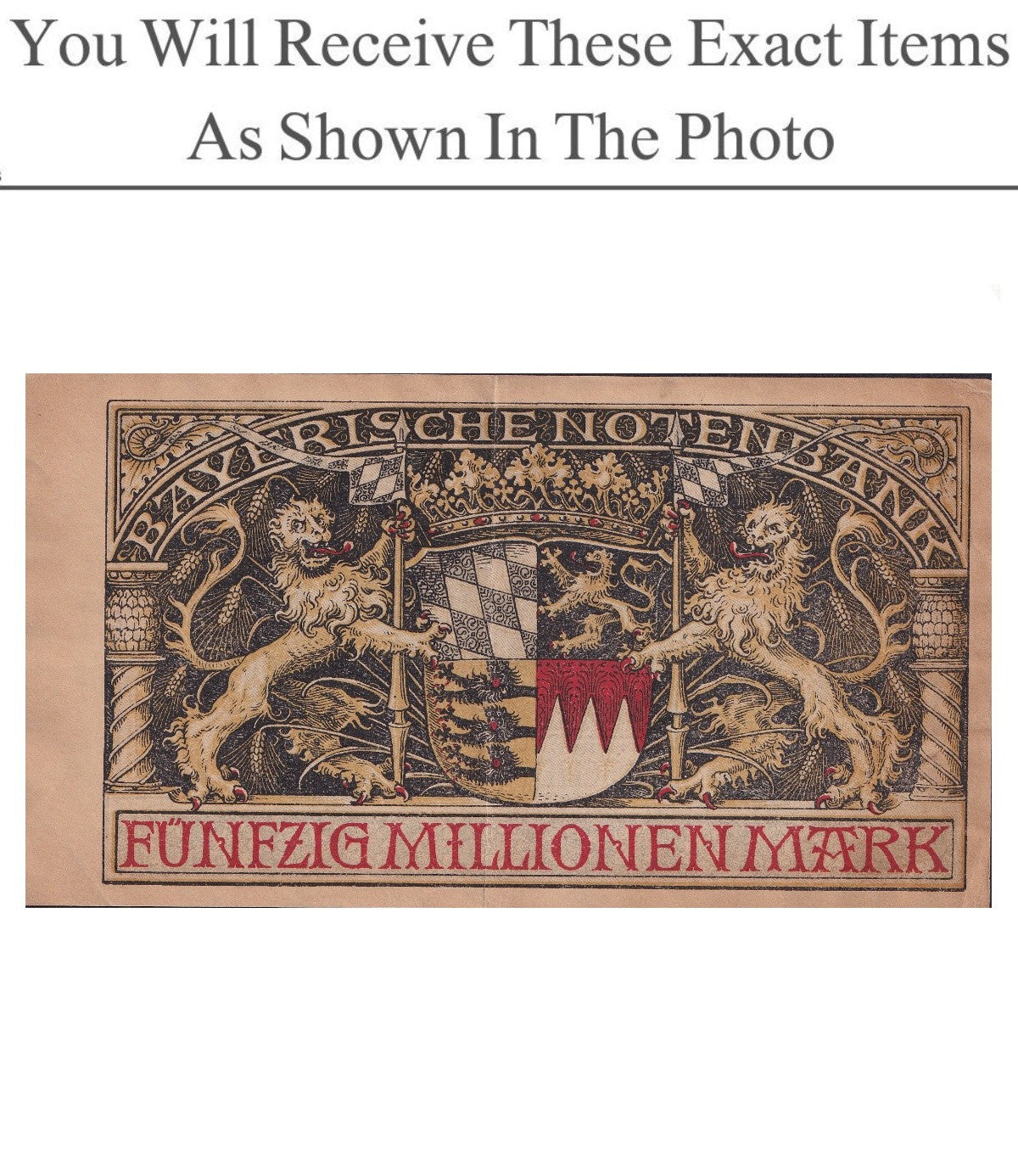 Germany Notgeld MUNICH 50 Million Mark 1923