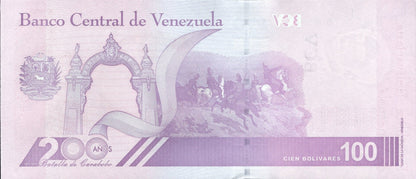 Venezuela 100 Bolivares 2021 P 119 UNC