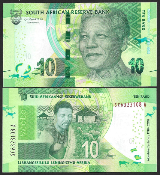 South Africa 10 Rand P 143 2018 Commemorative UNC
