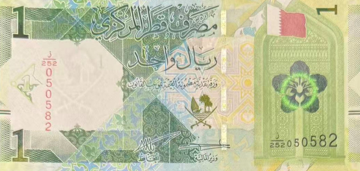 Qatar 1 Riyals 2025/2026 P New Design UNC