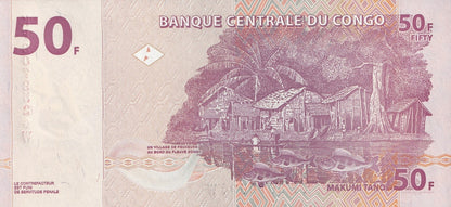 Congo Democratic Republic 50 Francs 2022 P 97A UNC
