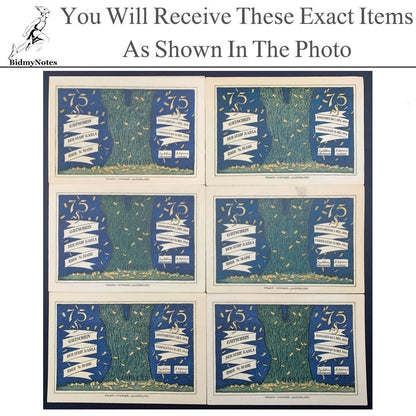 Germany Notgeld KAHLA 75 Pfennig 1921 Set 6 pcs