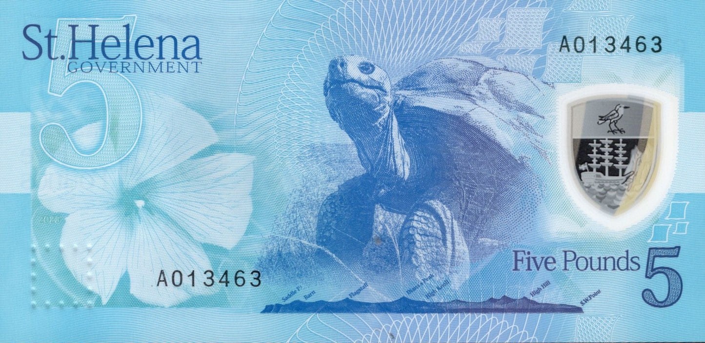 Saint Helena 5 Pound 2026 P New Polymer UNC