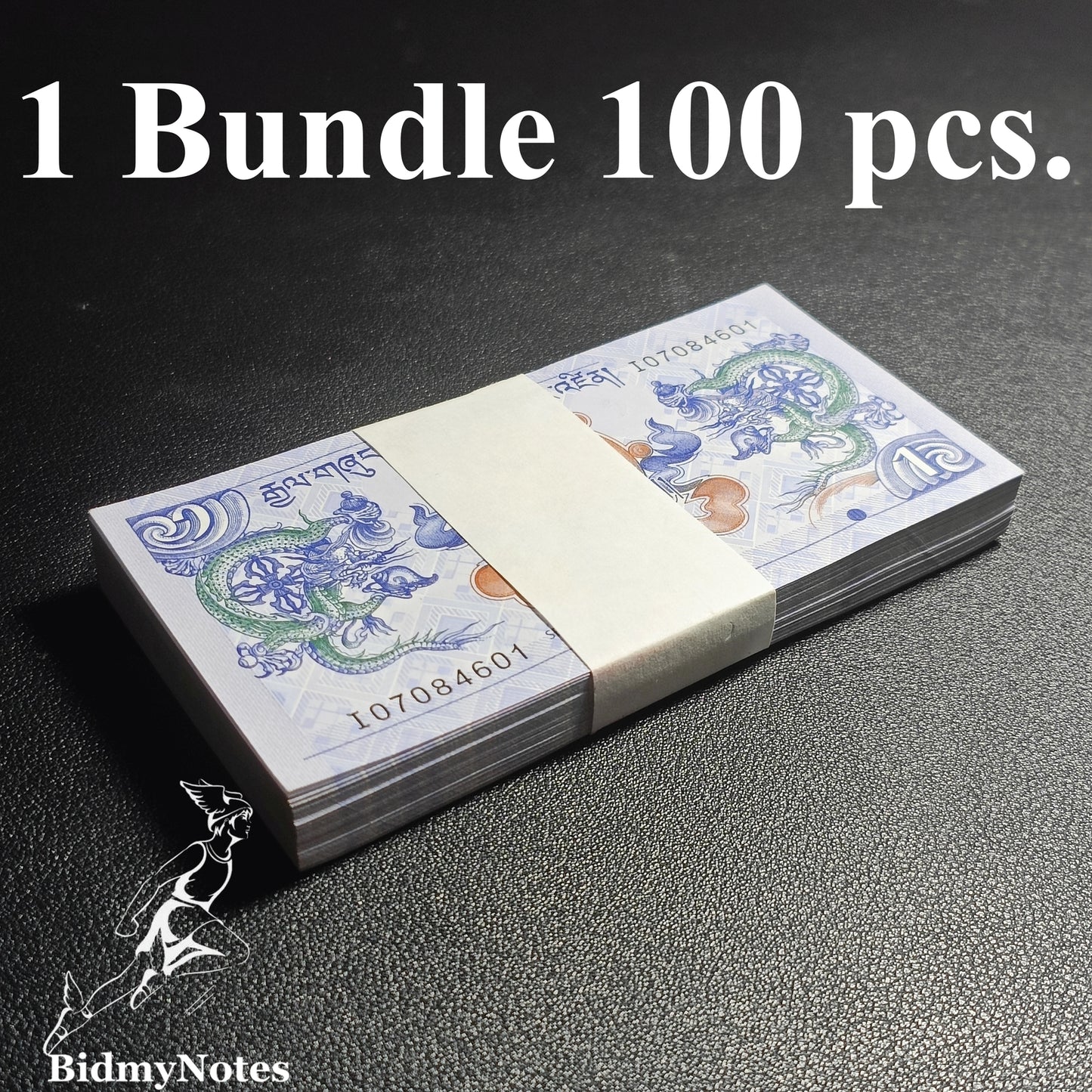Bhutan 1 Ngultrum 2019 P 27 UNC 1 Bundle 100 pcs