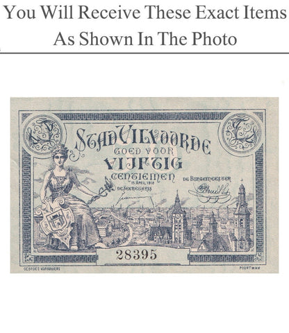 Belgium Notgeld VILVOORDE 50 Centiemen 1918