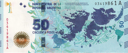 Argentina 50 Pesos ND(2015) P 362a Commemorative UNC