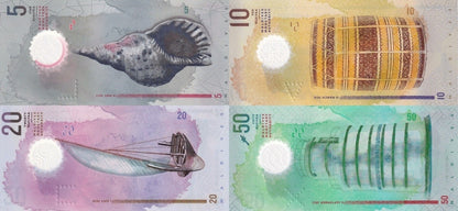 Maldives 5 10 20 50 Rufiyaa 2017-2022 P A26 26-28 Polymer UNC Set 4 pcs