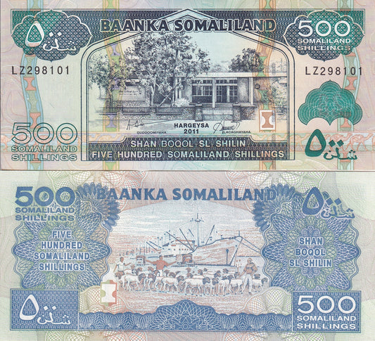 Somaliland 500 Shillings 2011 P 6h UNC