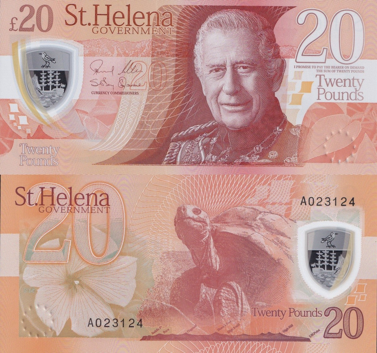 Saint Helena 20 Pounds 2026 P New Polymer UNC