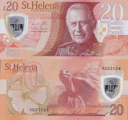 Saint Helena 20 Pounds 2026 P New Polymer UNC