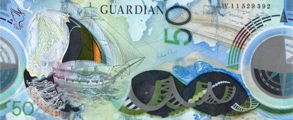 Australia TEST NOTE 2012 Darwin 50 Yuan Polymer Commemorative Coupon AU