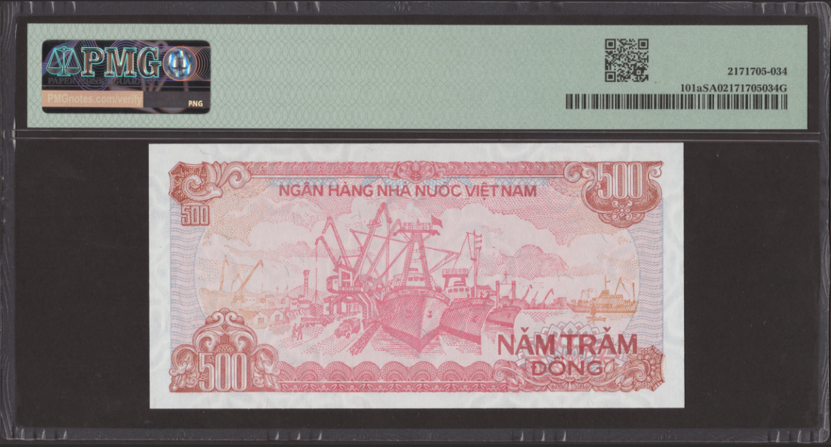 Viet Nam 500 Dong 1988 ND(1989) P 101a PMG HKCS I April 2024