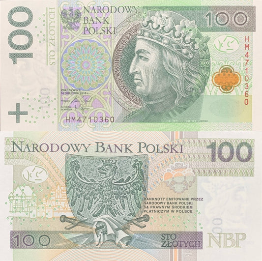 Poland 100 Zlotych 2018 P 186 UNC