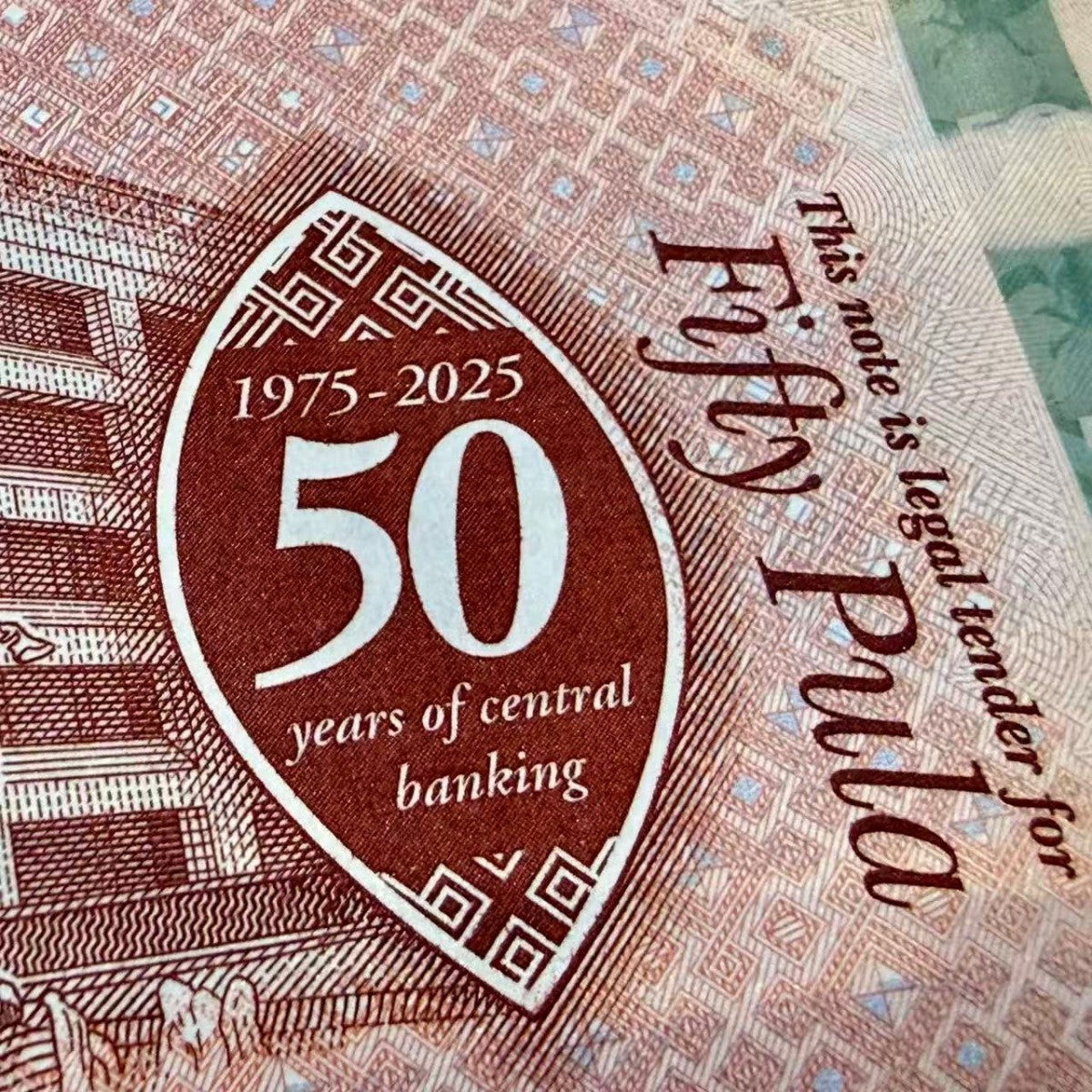 Botswana 50 Pula 2025/2026 P New Design UNC Commemorative
