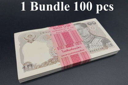 Thailand 10 Baht 1995 P 98 UNC Commemorative 1 Bundle 100 pcs