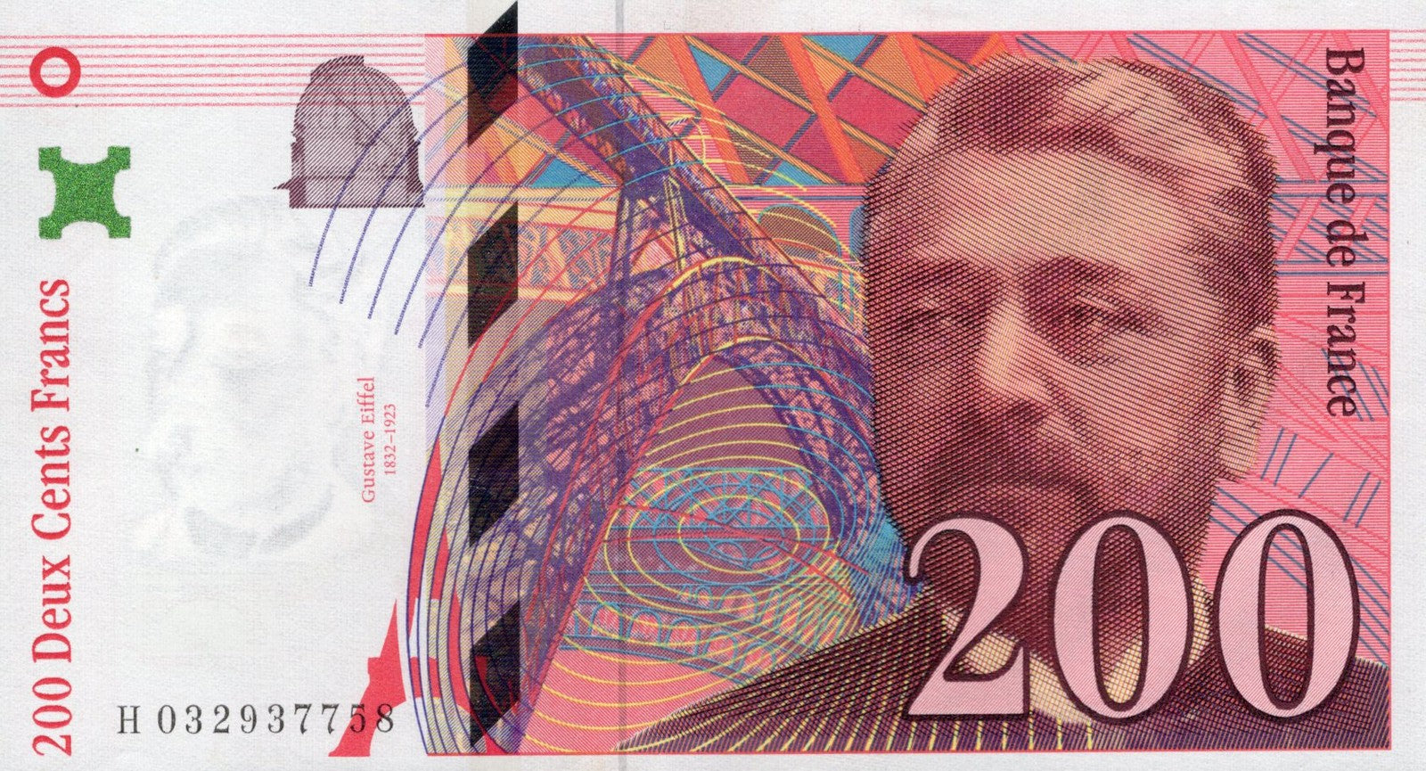 France 200 Francs 1996 P 159 XF AU