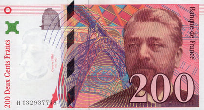 France 200 Francs 1996 P 159 XF AU