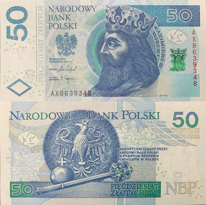 Poland 50 Zlotych 2017 P 185 UNC