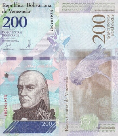 Venezuela 200 Bolivares 2018 P 107 UNC