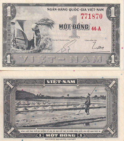 Viet Nam Vietnam South 1 Dong ND 1955 P 11 UNC