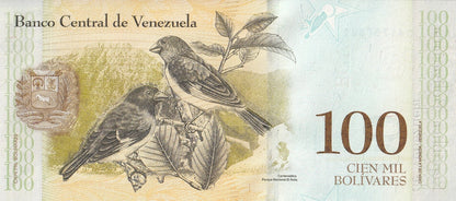 Venezuela 100000 Bolivares 2017 P 100 UNC