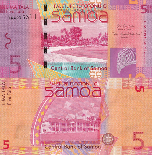 Samoa 5 Tala 2017 P 38c UNC