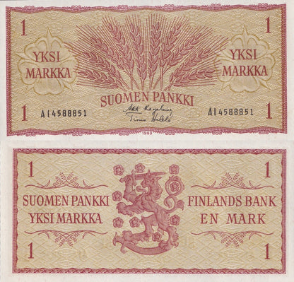 Finland 1 Markka 1963 P 98 UNC