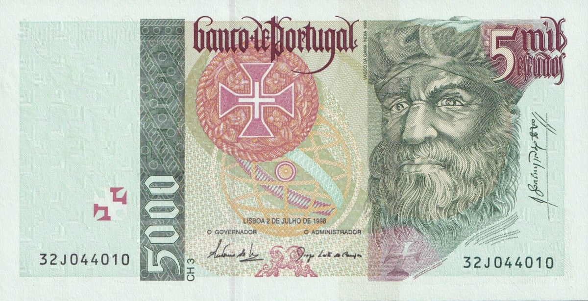 Portugal 5000 Escudos 1998 P 190 UNC