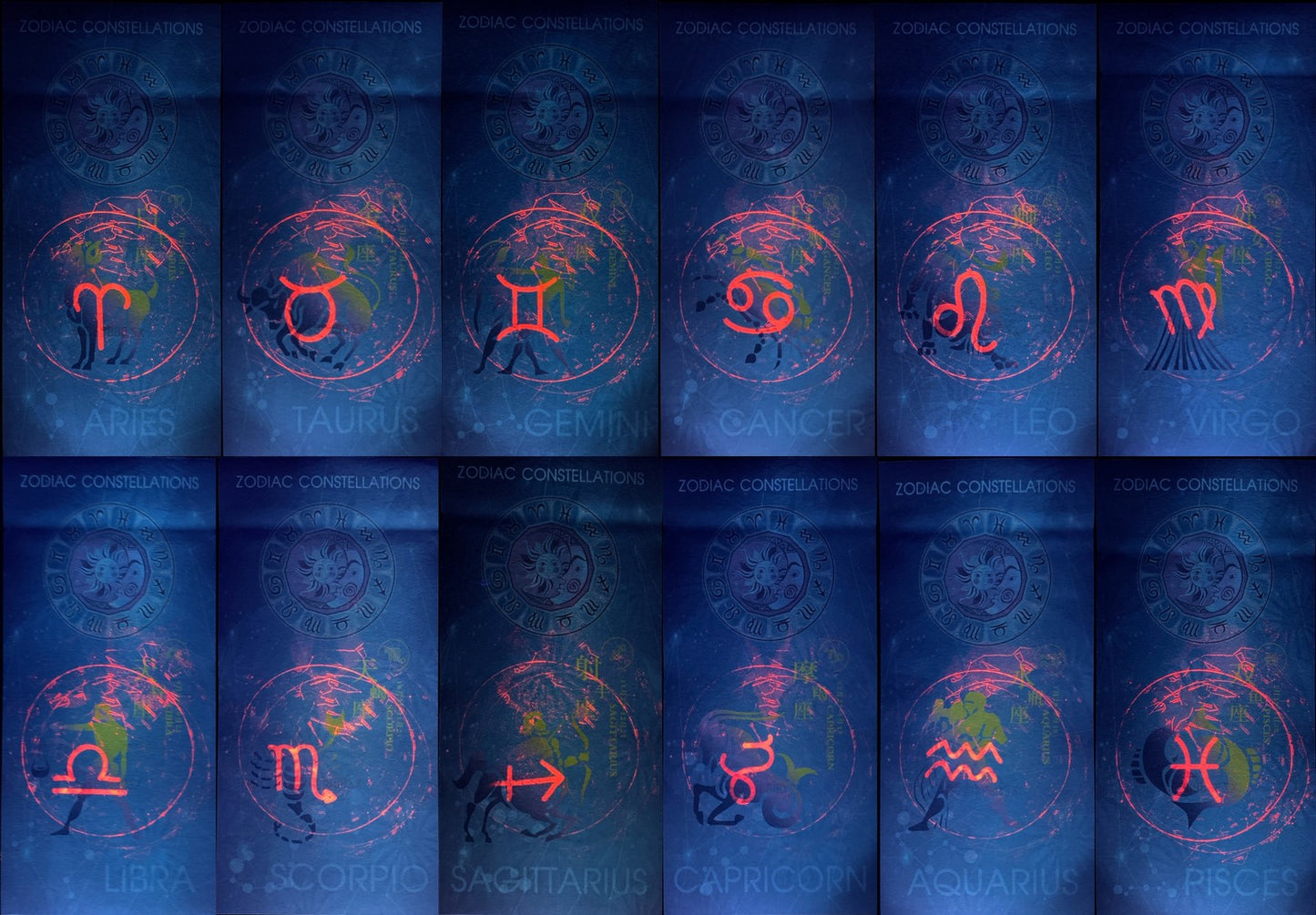 China Test Note The 12 Zodiac Constellations UNC Commemorative Set 12 pcs