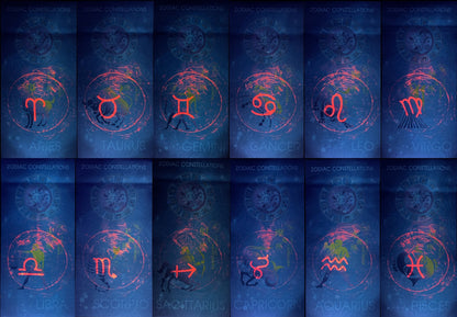 China Test Note The 12 Zodiac Constellations UNC Commemorative Set 12 pcs