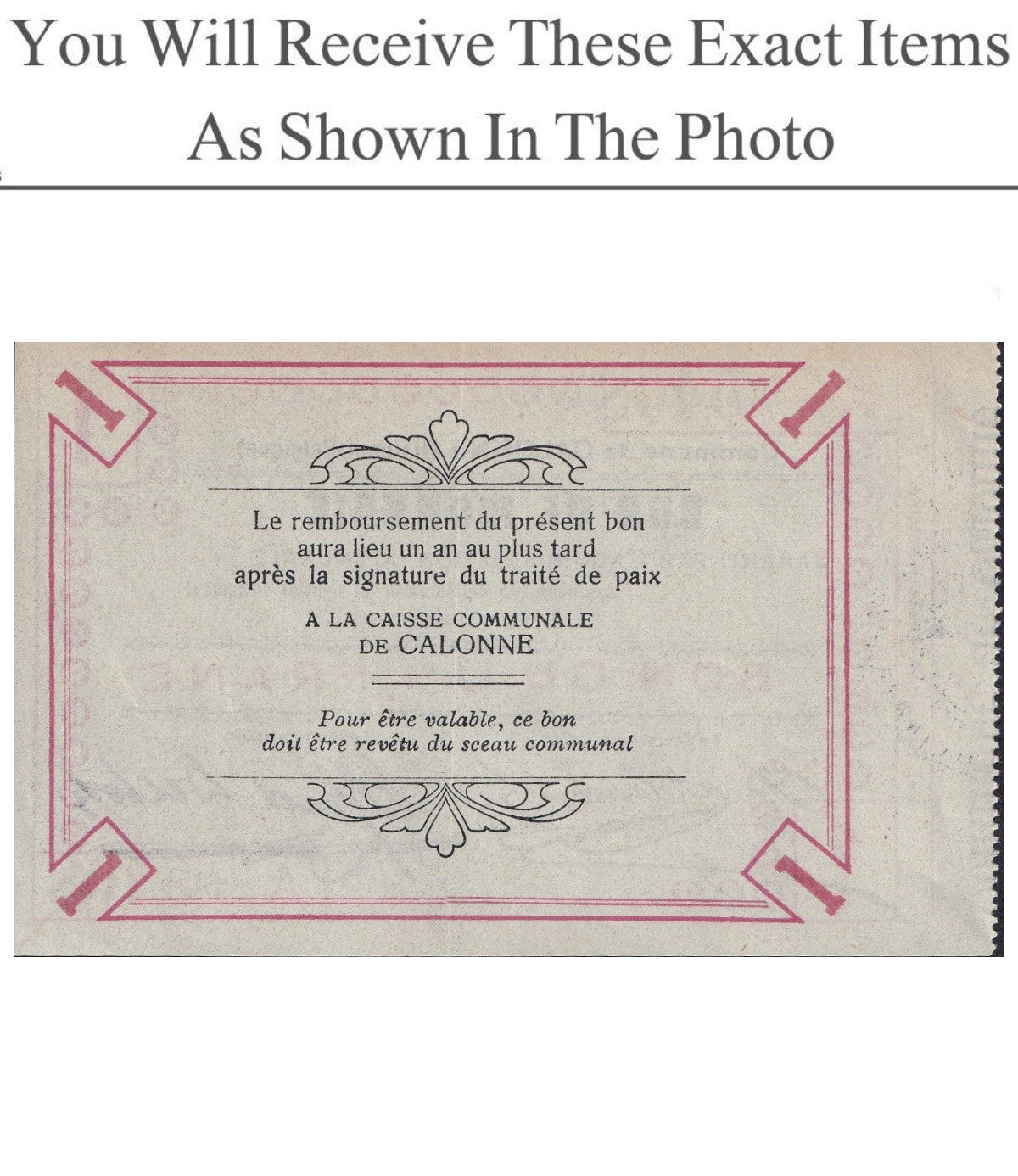 Belgium Notgeld ANTOING 1 Frans 1915
