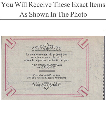 Belgium Notgeld ANTOING 1 Frans 1915