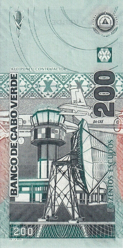 Cape Verde Cabo Verde 200 Escudos 2005 P 68 UNC