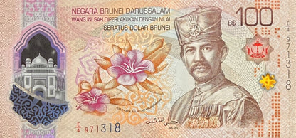 Brunei 100 Ringgit Dollars 2026 P New Design Polymer UNC