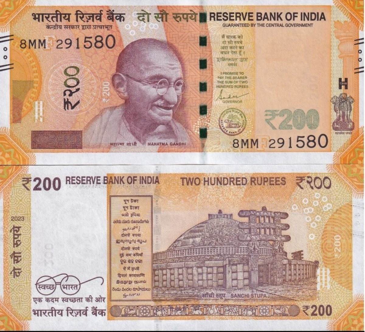 India 10 Rupees 2023 P 113 letter F UNC 1/10 Bundle Lot 10 pcs