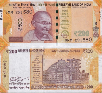 India 10 Rupees 2023 P 113 letter F UNC 1/10 Bundle Lot 10 pcs