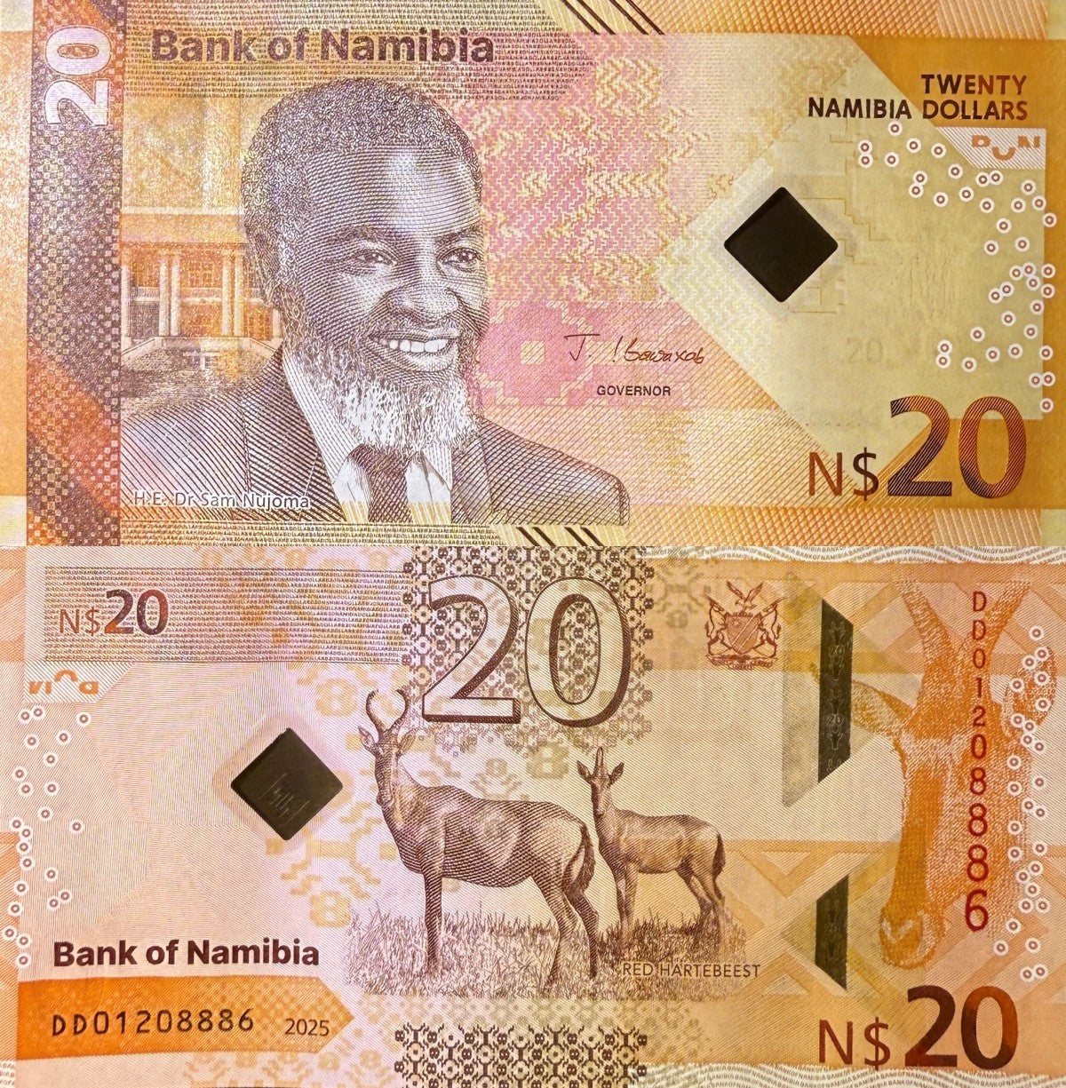 NAMIBIA 20 Namibia Dollars 2025 P New Issue UNC