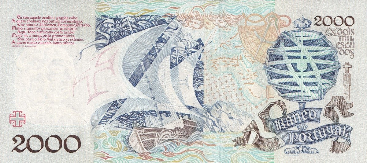 Portugal 2000 Escudos 1992 P 186 UNC