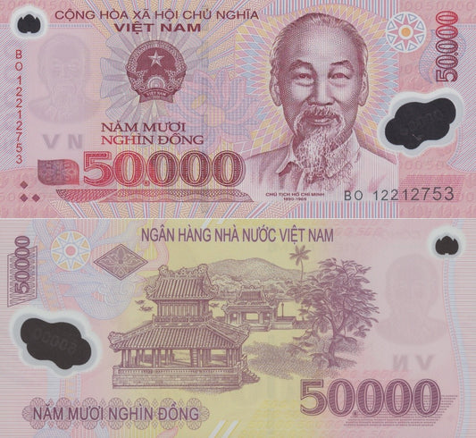 Viet Nam Vietnam 50000 Dong 2012 P 121 Polymer UNC