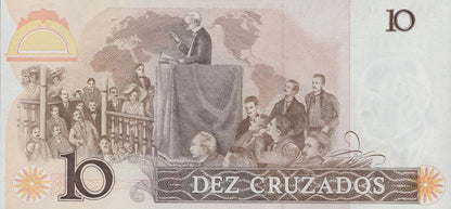 Brazil 10 Cruzados ND (1986 & 1987) P 209b UNC