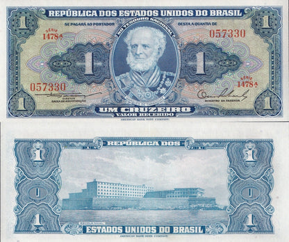 Brazil 1 Cruzeiro ND 1954-1958 P 150 UNC