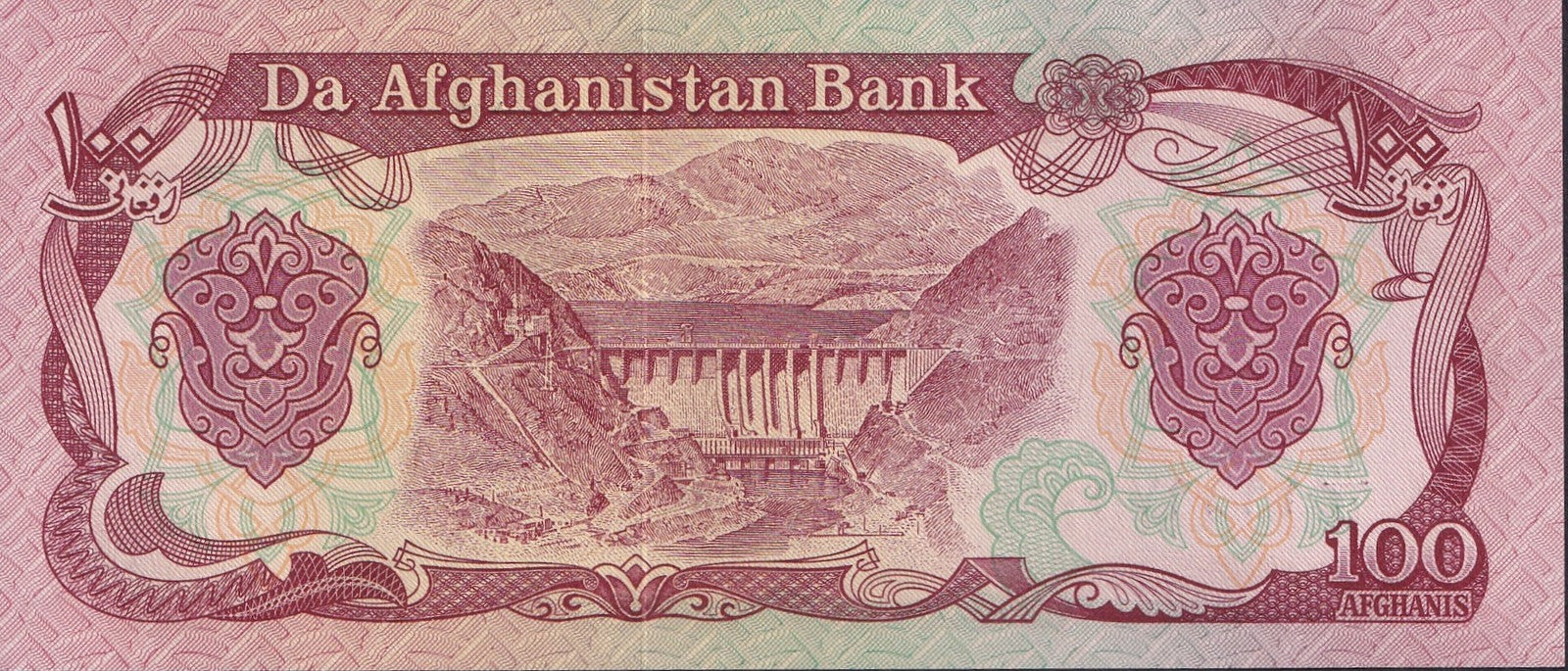 Afghanistan 100 Afghanis 1991 P 58c UNC