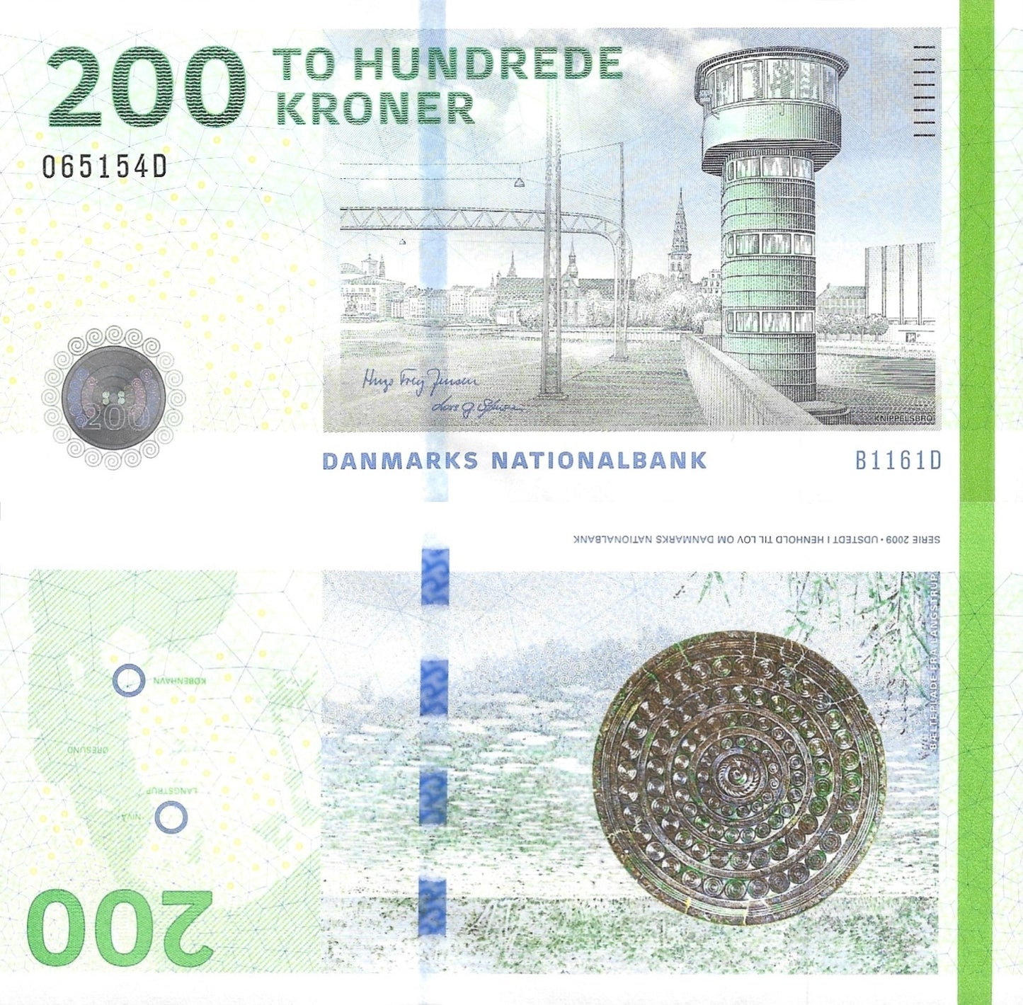Denmark 200 Kroner 2016 P 67f UNC Mix Signature