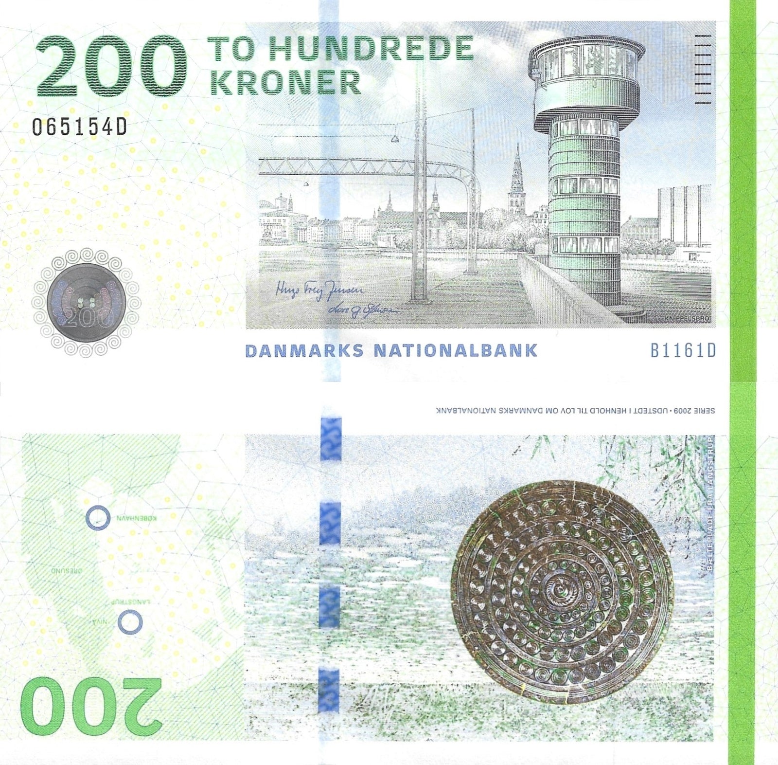 Denmark 200 Kroner 2016 P 67f UNC Mix Signature