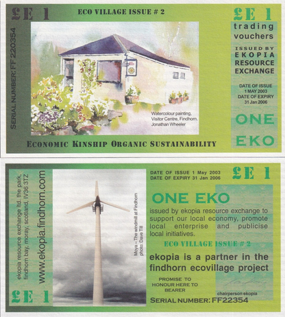 Scotland One Eko Pound 2003 Local Currency EKOPIA 2nd Issue UNC