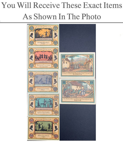 Germany Notgeld STUTZERBACH 50 75 Pfennig 1921 Full Set 7 pcs